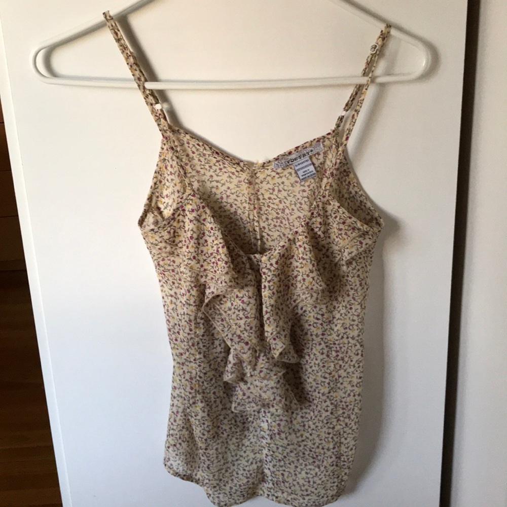 Poetry Ruffle Floral Tank Top